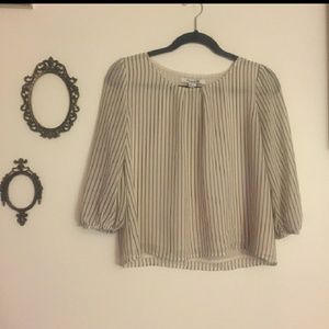 🤎Cute Striped Blouse